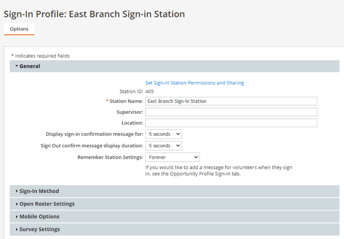 Sign-in Profile